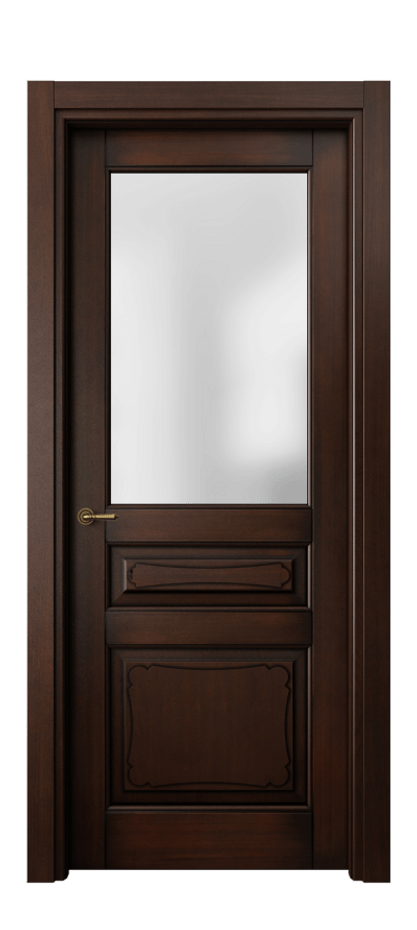 Межкомнатная дверь Toscana Elegante 6324 Бук тёмный с патиной Сатинированное стекло Цена 117899 ₽ | Volhovec