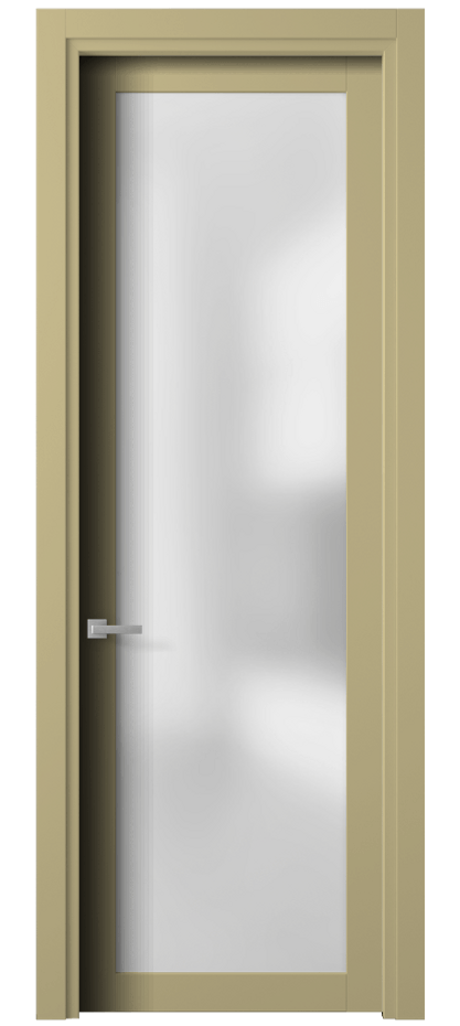 Межкомнатная дверь Planum 2102 Матовый белоснежный Сатинированное стекло Цена 65899 ₽ | Volhovec