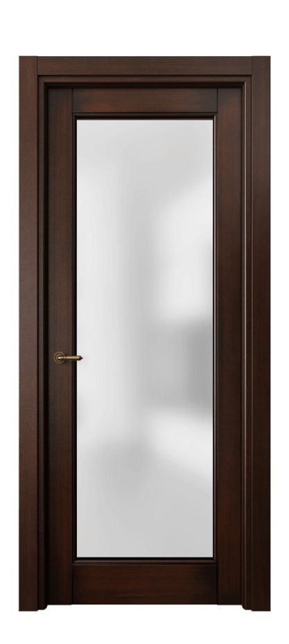 Межкомнатная дверь Toscana Litera 6300 Бук тёмный с патиной Сатинированное стекло Цена 105199 ₽ | Volhovec