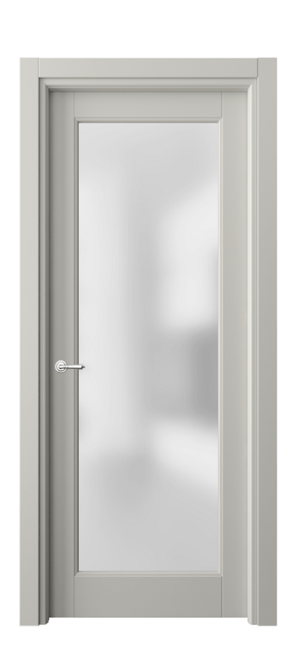 Межкомнатная дверь Toscana Rombo 6300 Бук тёплый серый Сатинированное стекло Цена 94599 ₽ | Volhovec