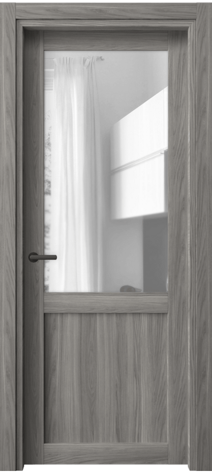 Межкомнатная дверь Neo 2122 Имбирный ясень Прозрачное стекло, триплекс Цена 32899 ₽ | Volhovec