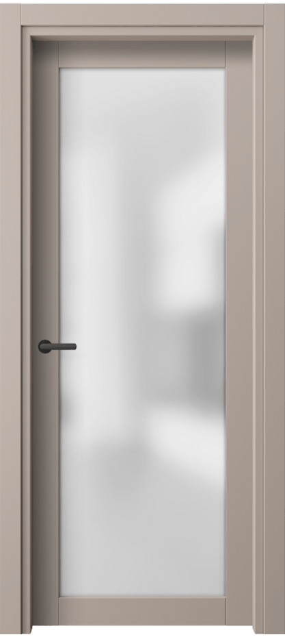 Межкомнатная дверь Нео 2102 ПЭТ серо-коричневый  Сатинированное стекло Цена 38040 ₽ | Volhovec