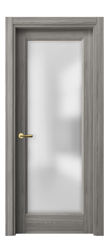 Межкомнатная дверь Galant 1402 Имбирный ясень Сатинированное стекло Цена 29119 ₽ | Volhovec