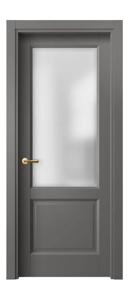 Межкомнатная дверь Галант 1422 Матовый классический серый Сатинированное стекло Цена 57330  | Volhovec