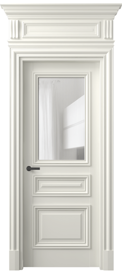 Межкомнатная дверь Antique 7304 Бук жемчуг Рифлёное стекло "Дюна", триплекс Цена 163409 ₽ | Volhovec