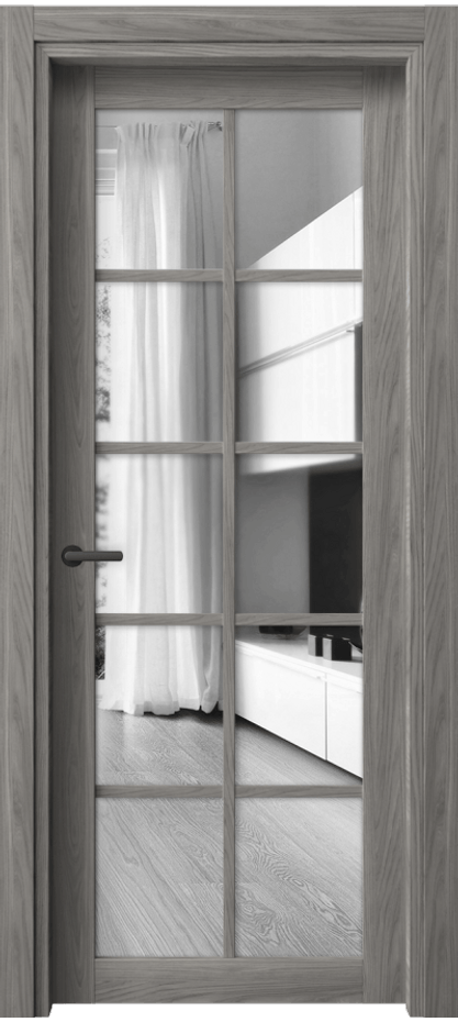 Межкомнатная дверь Нео 2106 Имбирный ясень Двустороннее зеркало, триплекс Цена 40699 ₽ | Volhovec