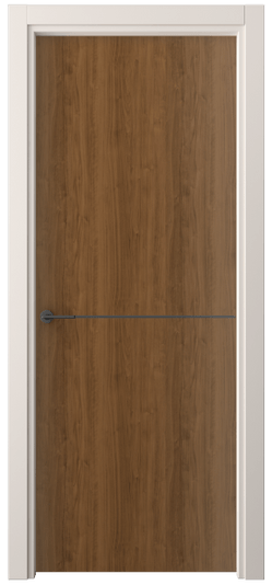 Дверь межкомнатная 4207 ЛОР. Цвет Лесной орех. Материал Ламинатин. Коллекция Freedom. Картинка.