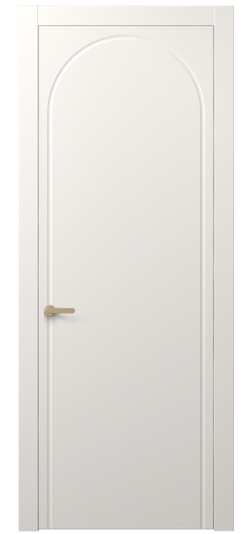 Дверь межкомнатная 8647 МПБЛ. Цвет Матовый пудровый белый. Материал Гладкая эмаль. Коллекция Alba. Картинка.