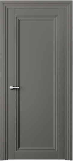 Дверь межкомнатная 2501 МКЛС. Цвет Матовый классический серый. Материал Гладкая эмаль. Коллекция Centro. Картинка.