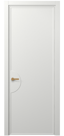 Дверь межкомнатная 8604 МССР. Цвет Матовый светло-серый. Материал Гладкая эмаль. Коллекция Frame. Картинка.