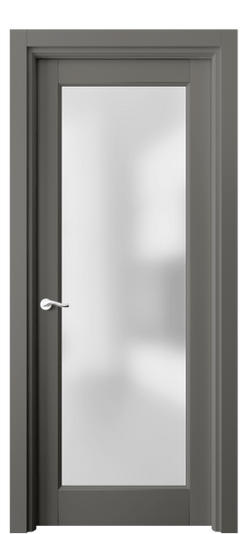 Дверь межкомнатная 0700 МКЛС САТ. Цвет Матовый классический серый. Материал Гладкая эмаль. Коллекция Лигнум. Картинка.
