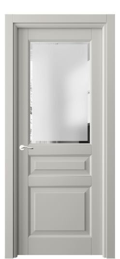 Дверь межкомнатная 0710 МТСР САТ-Ф. Цвет Матовый тёплый серый. Материал Гладкая эмаль. Коллекция Лигнум. Картинка.