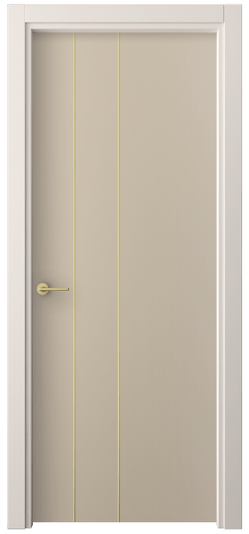 Дверь межкомнатная 4203 ПЭСБ. Цвет ПЭТ светло-бежевый. Материал ПЭТ. Коллекция Freedom. Картинка.