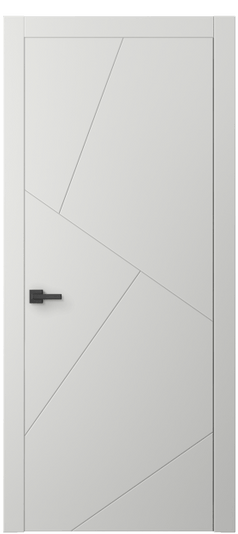 Дверь межкомнатная 8058 МССР. Цвет Матовый светло-серый. Материал Гладкая эмаль. Коллекция Linea. Картинка.