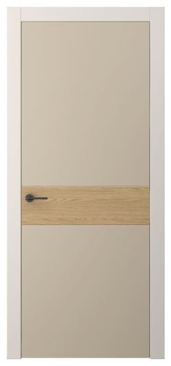 Дверь межкомнатная АКП 4221 ПЭСК. Цвет ПЭТ серо-коричневый . Материал ПЭТ. Коллекция Freedom. Картинка.