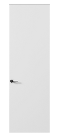Дверь межкомнатная 0010 АКП БШ. Цвет Белый шёлк. Материал Ciplex ламинатин. Коллекция Planum Pro. Картинка.