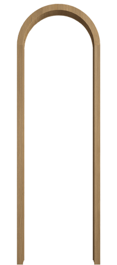 Дверь межкомнатная Арка ДПШ.М. Цвет Дуб пшеничный матовый. Материал Массив дуба матовый. Коллекция Palazzo. Картинка.