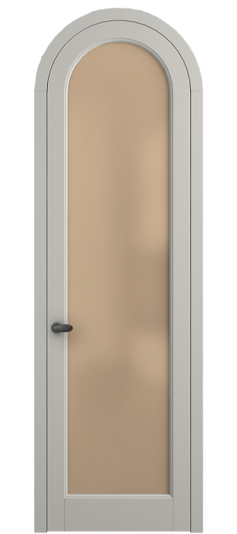 Дверь межкомнатная 6814 МТСР САТ ОРАНЖ. Цвет Матовый тёплый серый. Материал Гладкая эмаль. Коллекция Palazzo. Картинка.