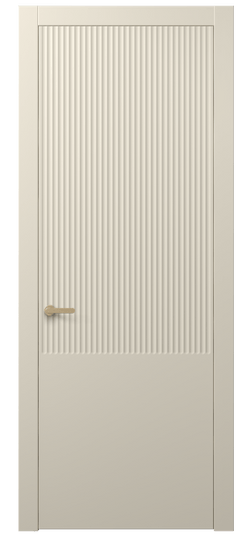 Дверь межкомнатная 8646 МБСР. Цвет Матовый бежево-серый. Материал Гладкая эмаль. Коллекция Alba. Картинка.