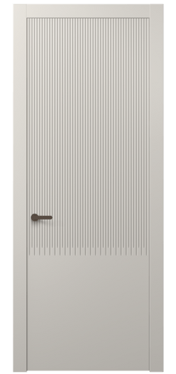 Дверь межкомнатная 8627 МОС . Цвет Матовый облачно-серый. Материал Гладкая эмаль. Коллекция Dune. Картинка.