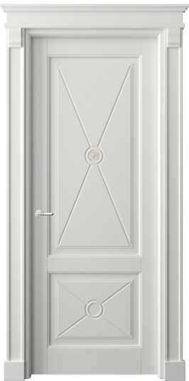 Дверь межкомнатная 6363 БССР. Цвет Бук светло-серый. Материал Массив бука эмаль. Коллекция Toscana Litera. Картинка.