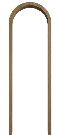 Дверь межкомнатная Арка ДМС.М. Цвет Дуб мускатный матовый. Материал Массив дуба матовый. Коллекция Palazzo. Картинка.