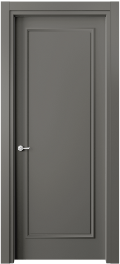 Дверь межкомнатная 8101 МКЛС. Цвет Матовый классический серый. Материал Гладкая эмаль. Коллекция Paris. Картинка.