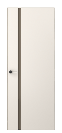 Дверь межкомнатная 4222 ПЭКБ БР САТ. Цвет ПЭТ кремово-белый. Материал ПЭТ. Коллекция Freedom. Картинка.