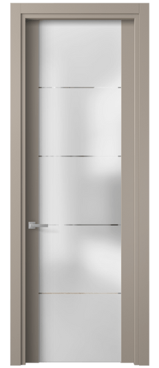 Дверь межкомнатная 4114 МБСК ГРА. Цвет Матовый бисквитный. Материал Гладкая эмаль. Коллекция Planum. Картинка.