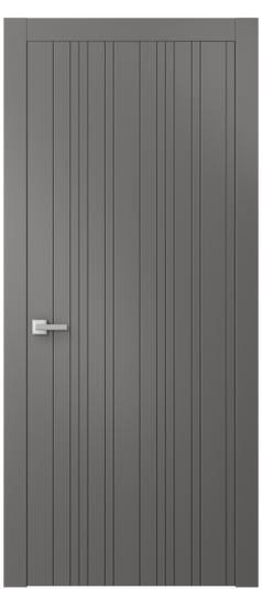 Дверь межкомнатная АКП 8051 МКЛС Матовый классический серый. Цвет Матовый классический серый. Материал Гладкая эмаль. Коллекция Linea. Картинка.
