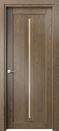 Дверь межкомнатная 6123 ДММ САТ. Цвет Дуб мраморный. Материал Массив дуба. Коллекция Ego. Картинка.
