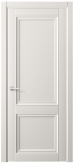 Дверь межкомнатная 2523 МПБЛ. Цвет Матовый пудровый белый. Материал Гладкая эмаль. Коллекция Centro. Картинка.