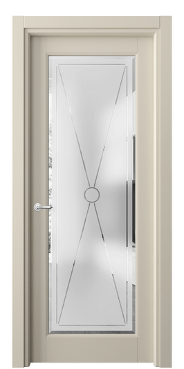 Дверь межкомнатная 6300 ББСР САТ-Ф. Цвет Бук бежево-серый. Материал Массив бука эмаль. Коллекция Toscana Litera. Картинка.