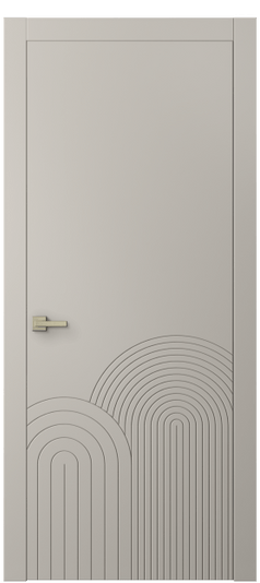 Дверь межкомнатная 8059 МСБЖ. Цвет Матовый светло-бежевый. Материал Гладкая эмаль. Коллекция Linea. Картинка.