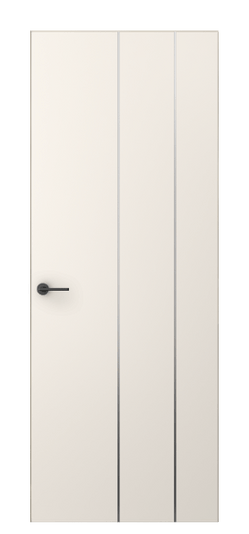 Дверь межкомнатная 4205 ПЭКБ. Цвет ПЭТ кремово-белый. Материал ПЭТ. Коллекция Freedom. Картинка.