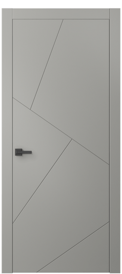 Дверь межкомнатная 8058 МНСР. Цвет Матовый нейтральный серый. Материал Гладкая эмаль. Коллекция Линия. Картинка.