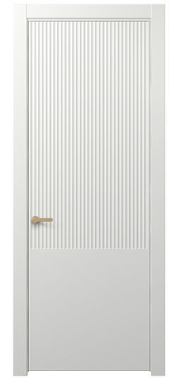 Дверь межкомнатная 8646 МССР . Цвет Матовый светло-серый. Материал Гладкая эмаль. Коллекция Alba. Картинка.
