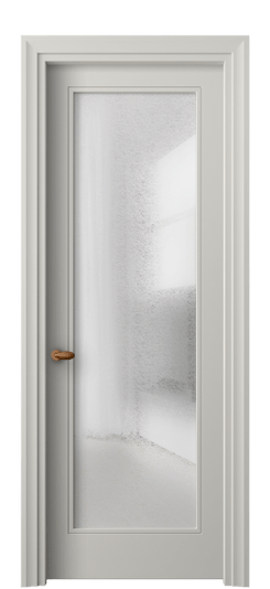 Дверь межкомнатная 8502 МТСР LED. Цвет Матовый тёплый серый. Материал Гладкая эмаль. Коллекция Esse. Картинка.