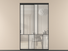 Перегородка Mosaic внутри проёма 2 створки