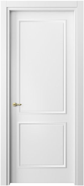 Дверь межкомнатная 8121 МБЛ. Цвет Матовый белоснежный. Материал Гладкая эмаль. Коллекция Paris. Картинка.